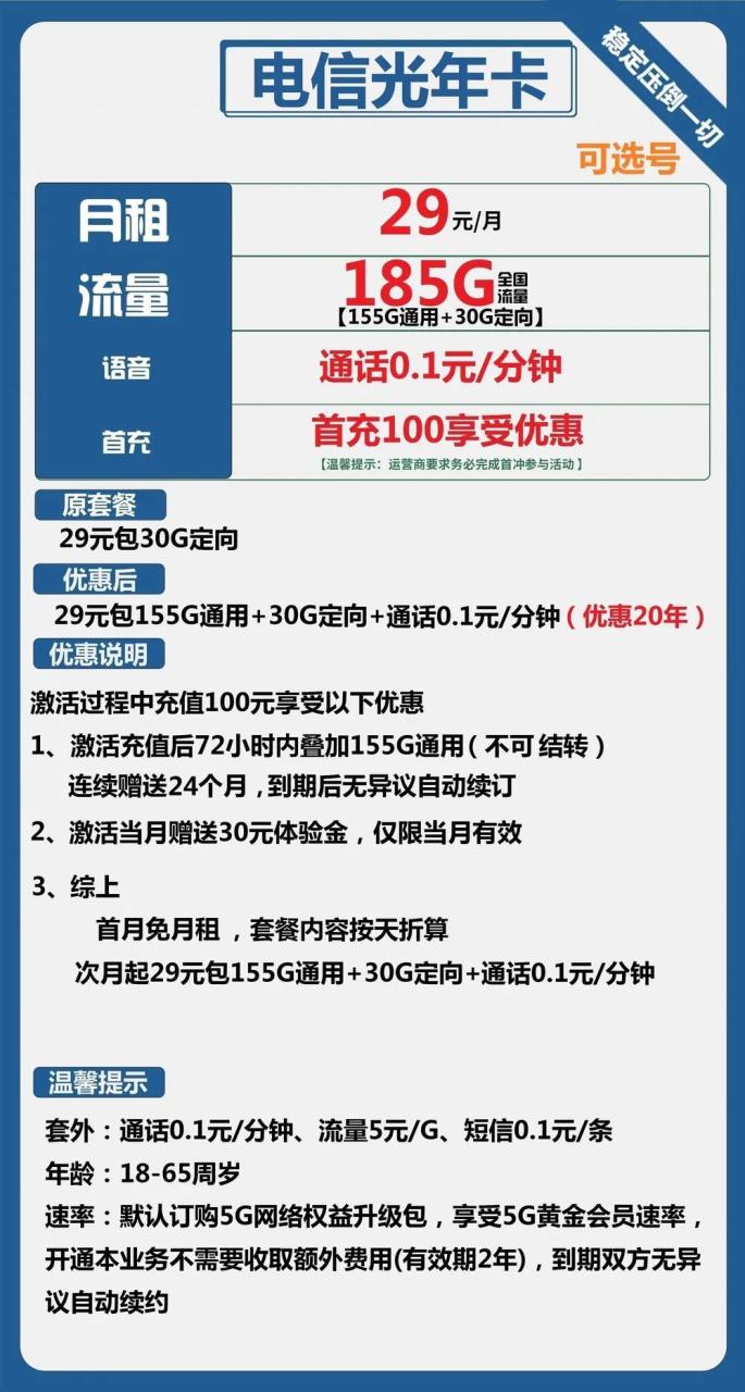 024年3月下旬超值电信长期套餐流量卡推荐合集。"