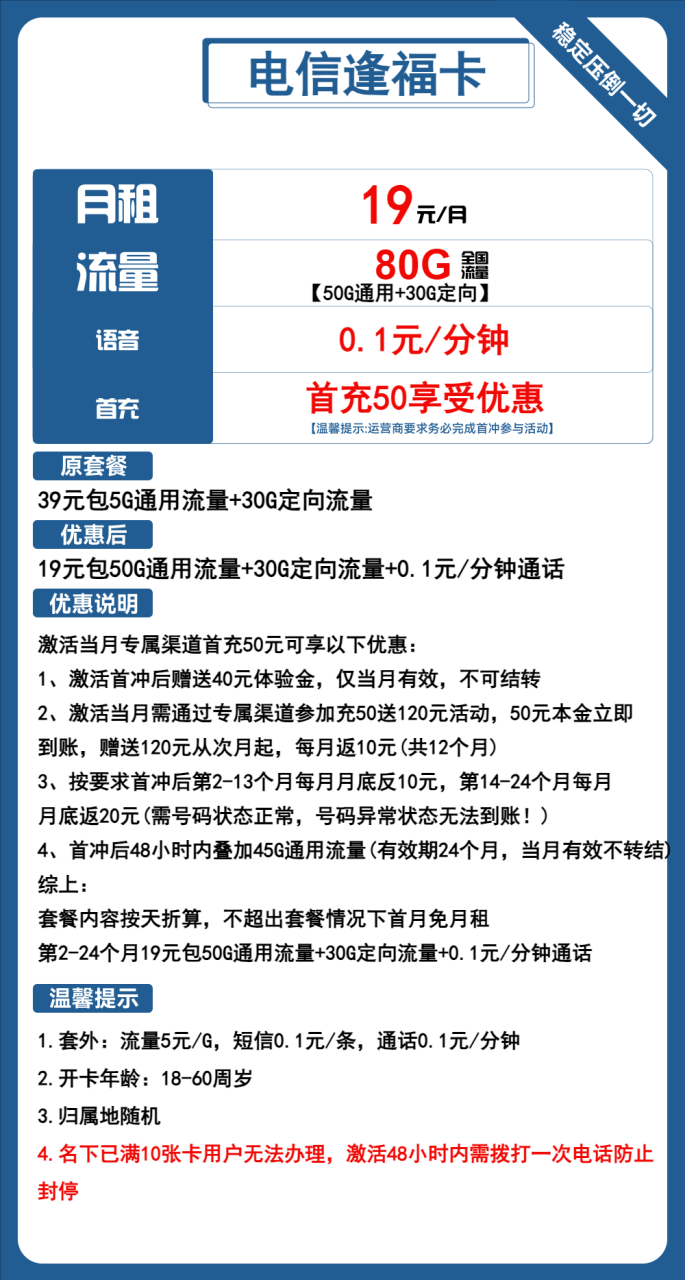 电信流量卡推荐：19元月租，长期套餐的终极指南